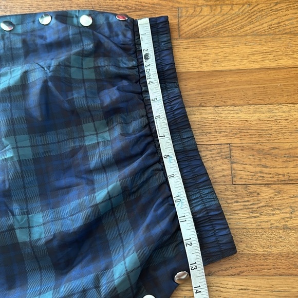 Forever 21 Plaid Blue and Green Mini Skirt Size Small - Picture 8 of 10